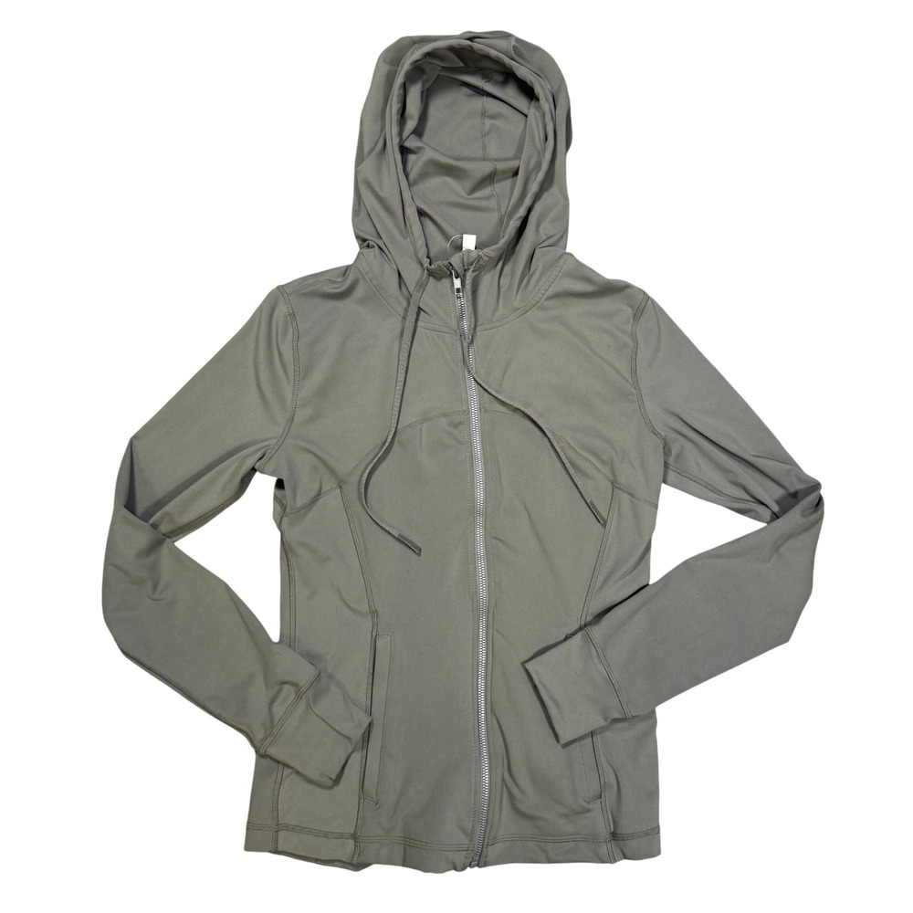 Love Tree Athleisure Sporty Gorpcore Gray Full Zip Athletic Hoodie Thumbholes M